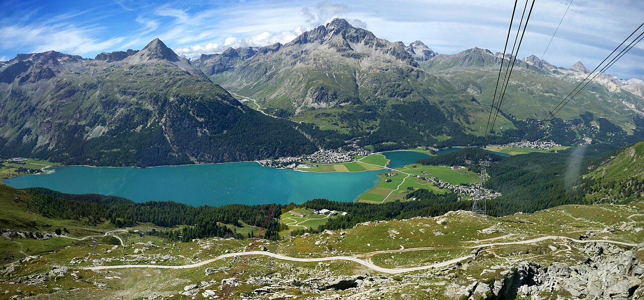 Lake Silvaplana in the Swiss Alps